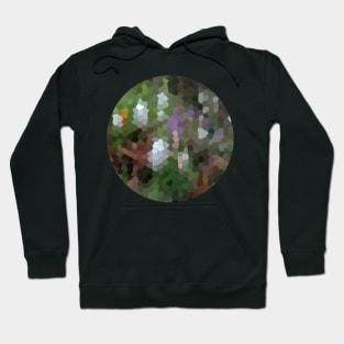 Abstract Mosaic Snowdrop And Crocus Flowers Hoodie